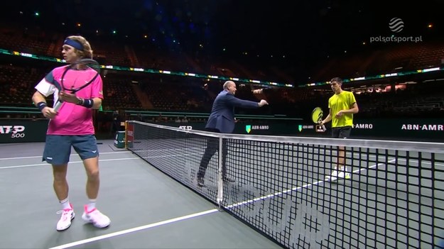 Skrót meczu Andrey Rublev - Fabian Marozsan.