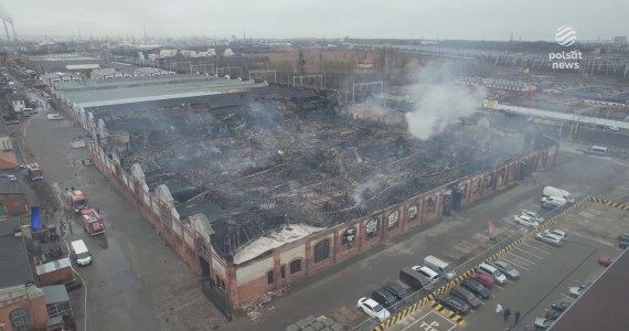 "Wydarzenia": Pożar zabytkowej hali opanowany. Straty będą ogromne