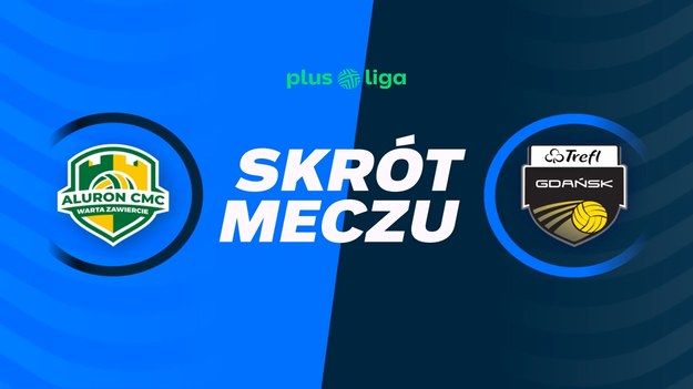 Skrót meczu Aluron CMC Warta Zawiercie - Trefl Gdańsk.