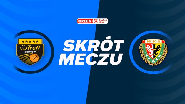 Skrót meczu Trefl Sopot - Śląsk Wrocław.