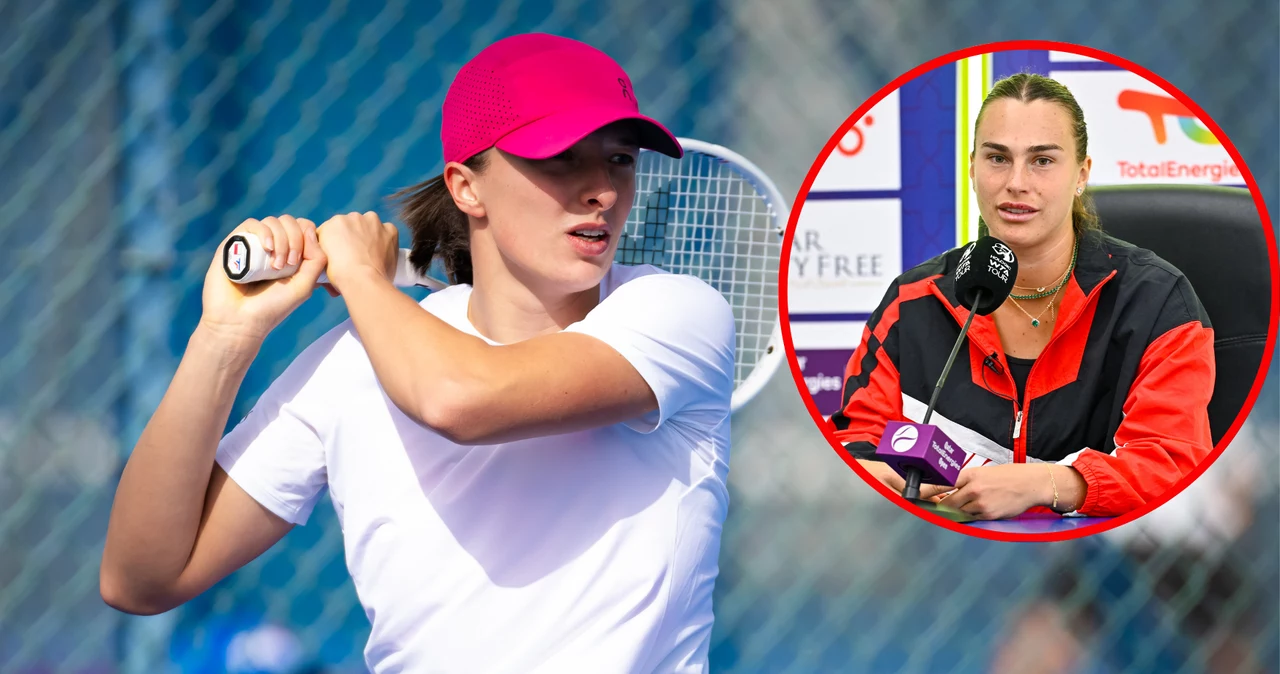 Iga Świątek i Aryna Sabalenka