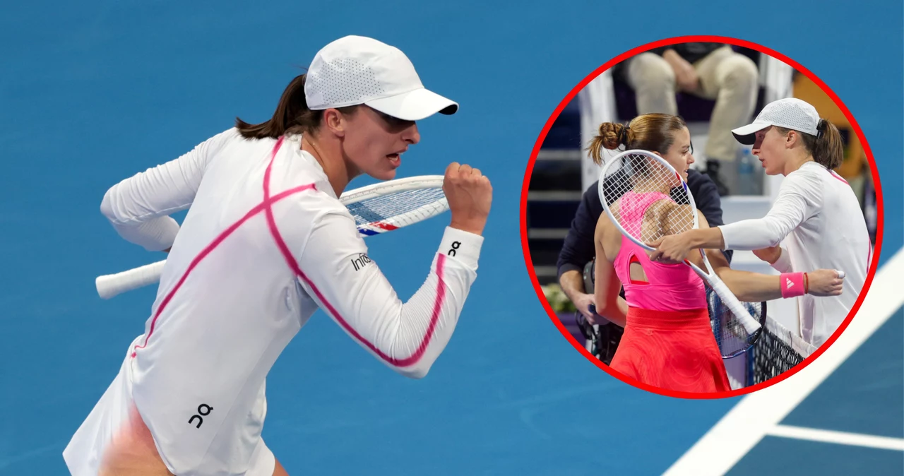 Iga Świątek i Maria Sakkari