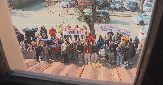 "Wydarzenia": Czarne chmury nad szkołą sportową. Protest uczniów i pracowników