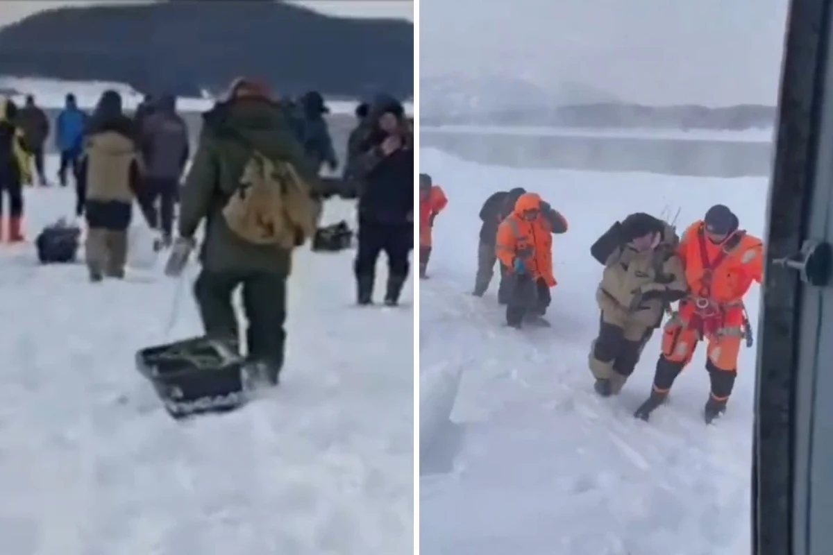 Ponad 130 rosyjskich rybaków utknęło na dryfującej krze, która odłączyła się od wyspy Sachalin. Do akcji ratunkowej wysłano m.in. śmigłowiec Mi-8. I choć udało się uratować wszystkich, część z nich - jak informują zagraniczne agencje - nie była zadowolona z widoku ratowników.