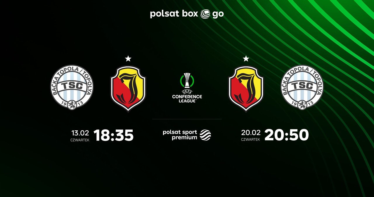 Wszystkie mecze 1/16 finału Ligi Konferencji UEFA na żywo w Polsat Box Go. Spotkania Jagiellonii z dodatkowymi statystykami w TrybiePro