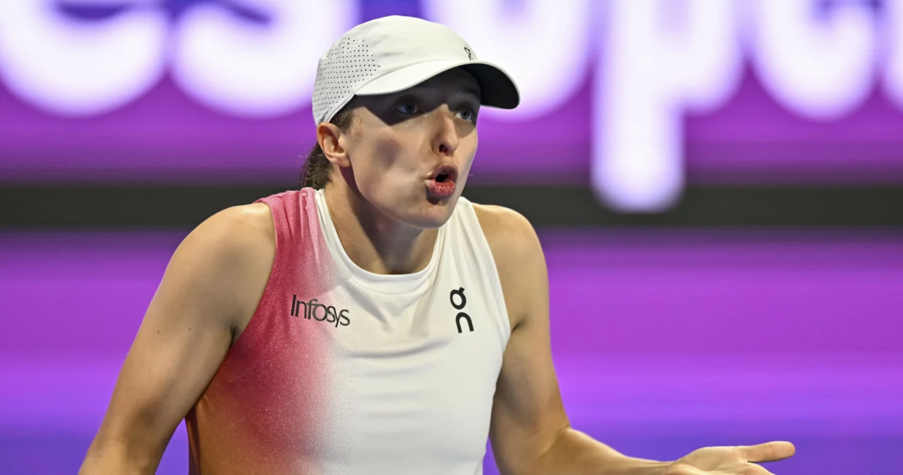Iga Świątek podczas turnieju WTA w Dosze