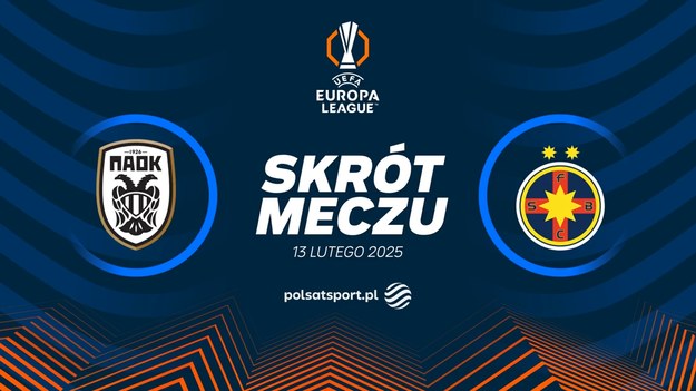 Skrót meczu PAOK - FCSB.

Pełne mecze Ligi Europy obejrzeć można w kanałach sportowych Polsatu. 
