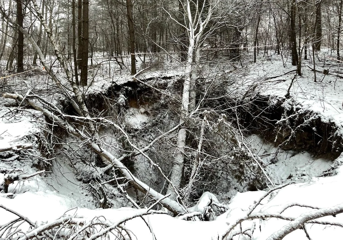 W Trzebini (woj. małopolskie) pojawiło się kolejne zapadlisko. Od dłuższego czasu nie było informacji, by w regionie pojawiały się zapadliska, mieszkańcy natomiast zgłaszali, że od grudnia w tym rejonie pojawiły się już kolejne.