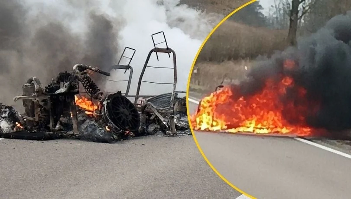 88-latek w ostatniej chwili zdążył wydostać się z auta, które samoistnie się zapaliło na drodze w Jeziorkach między miejscowościami Główka i Grabowo w Warmińsko-Mazurskiem. Do tego niebezpiecznego zdarzenia doszło w piątek rano. 