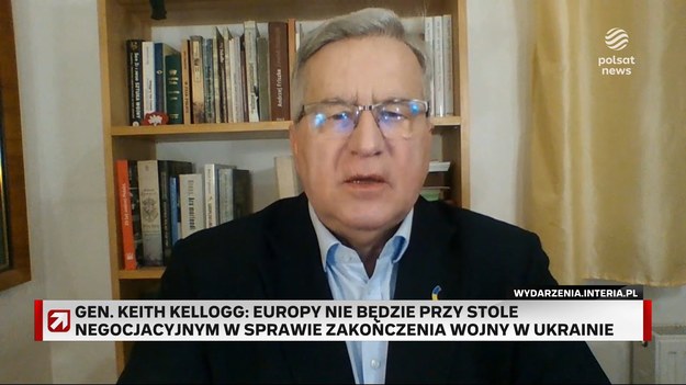 - Europy nie będzie bezpośrednio przy stole negocjacyjnym w sprawie zakończenia wojny w Ukrainie - powiedział w Monachium specjalny wysłannik USA ds. Ukrainy i Rosji gen. Keith Kellogg. Jak wyjaśnił stanie się tak, ponieważ Stany Zjednoczone "nie chcą powtórki z Mińska", gdzie przy stole siedziało wiele osób, a na koniec zabrakło trwałych efektów. O komentarz do tych słów amerykańskiego generała poproszeni zostali goście programu ''Prezydenci i premierzy''. Były prezydent Bronisław Komorowski uważa, że ewentualny brak Europy przy rozmowach o pokoju pomiędzy Ukrainą i Rosją, jest w głębokim interesie Putina.