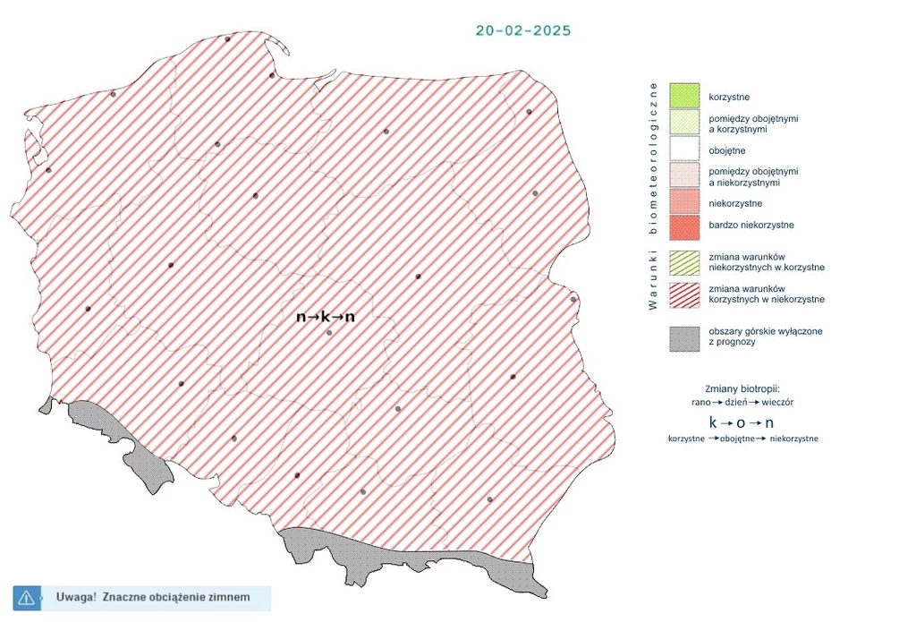 Chociaż w ciągu dnia warunki będą korzystne, to rano i wieczorem z powodu mrozów pogoda będzie niekorzystnie wpływać na nasz organizm