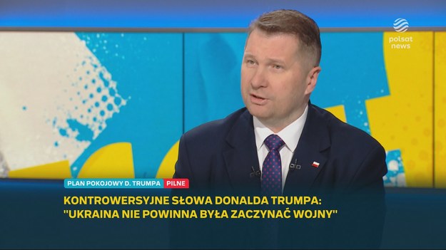 - Słabość Unii Europejskiej doprowadziła do tego, że Putin bestialsko zaatakował Ukrainę - uznał Przemysław Czarnek w "Graffiti". Poseł PiS i były minister oświaty pochwalił Donalda Trumpa za to, że rozpoczął rozmowy z Rosją o końcu wojny w Ukrainie, czego "nikt wcześniej tego nie zrobił". W gorzkich słowach stwierdził też, że to Europa "wychowała" Władimira Putina.