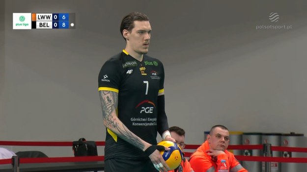 Bartłomiej Lemański został wybrany najlepszym zawodnikiem meczu Barkom Każany Lwów - PGE GiEK Skra Bełchatów.