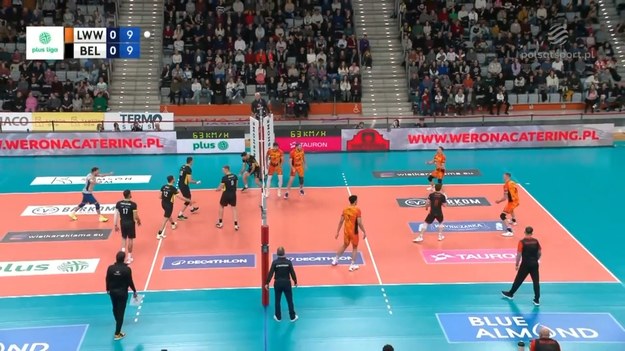 Barkom Każany Lwów - PGE GiEK Skra Bełchatów 2:3 (25:23, 21:25, 25:23, 23:25, 11:15) - mecz 26. kolejki PlusLigi 2024/2025.