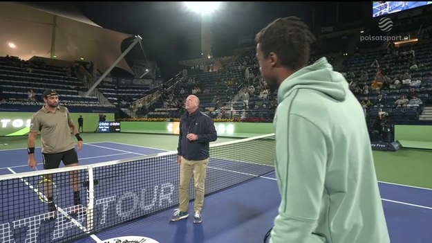 Skrót meczu Matteo Berrettini - Gael Monfils.