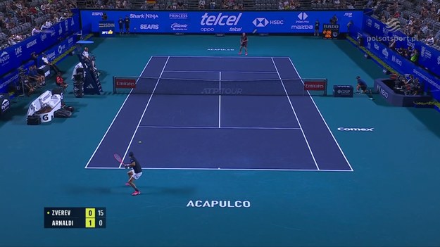 Skrót meczu Alexander Zverev - Matteo Arnaldi.