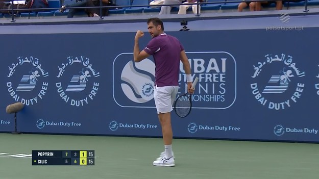 Skrót meczu Alexei Popyrin - Marin Cilic.