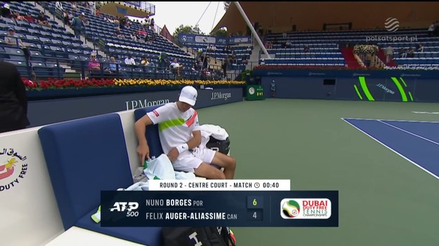 Skrót meczu Felix Auger-Aliassime - Nuno Borges.