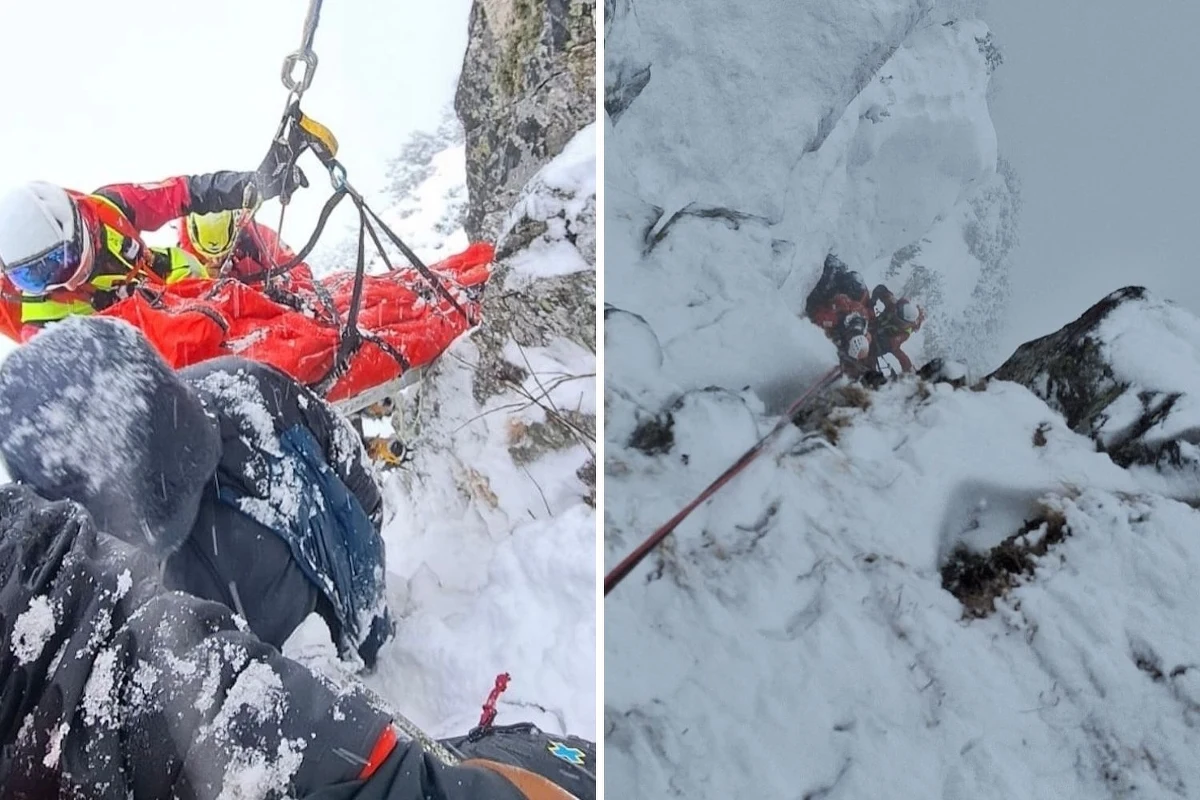 Osiem godzin trwała akcja ratunkowa w Tatrach. Przeszło 20 ratowników TOPR transportowało rannego taternika, który w trakcie wspinaczki w rejonie Mnicha odpadł i spadł blisko 40 metrów. Ratownicy nie mogli użyć śmigłowca.