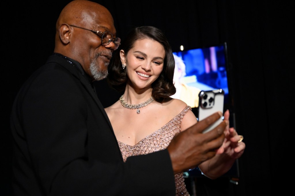 Samuel L. Jackson i Selena Gomez / fot. Richard Harbaugh / The Academy / A.M.P.A.S. Richard Harbaugh / The Academy