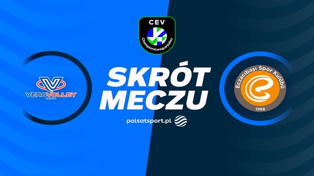 Skrót meczu Vero Volley Milano - Eczacibasi Stambuł.