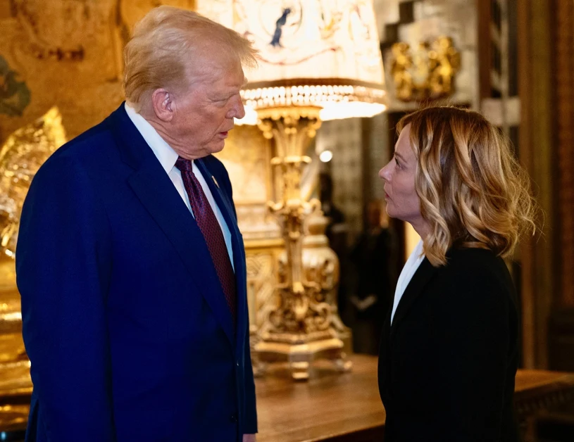 Trump opublikował zdjęcie Meloni. Obawa przed "scenami" na szczycie NATO
