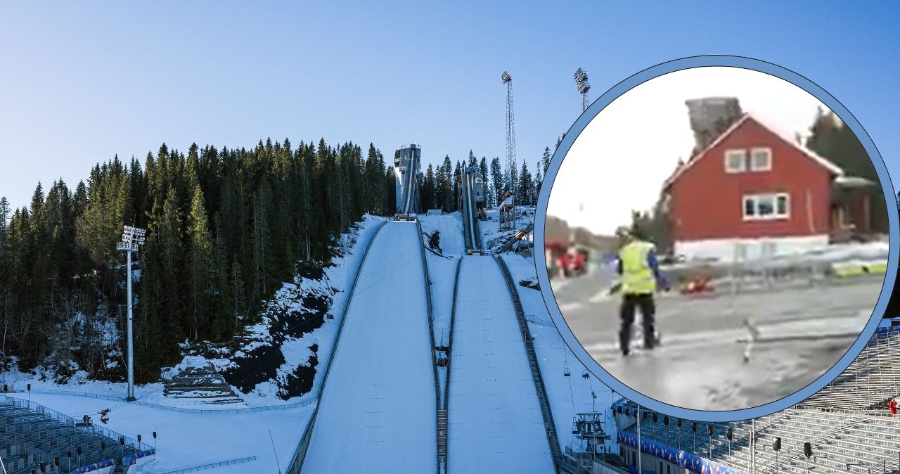 Niebezpiecznie w Trondheim. Wiatr zerwał fragment dachu tuż obok areny MŚ