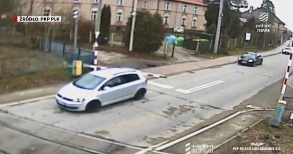 "Wydarzenia": W Sanoku kobieta utknęła na przejeździe kolejowym