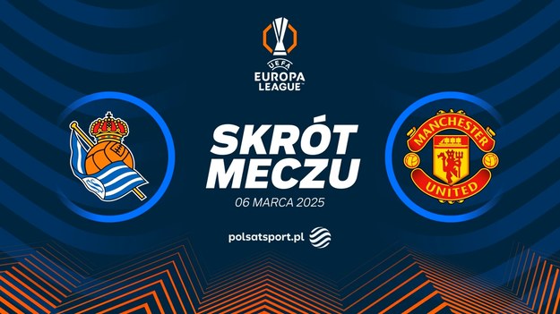 Skrót meczu Real Sociedad - Manchester United.
Pełne mecze Ligi Konferencji obejrzeć można w kanałach sportowych Polsatu.