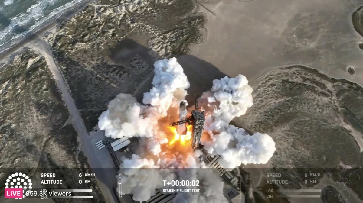 Firma Elona Muska, SpaceX, nie może uznać ostatniego testu statku kosmicznego za udany. Choć udało się „złapanie” pierwszego stopnia rakiety Super Heavy przez mechaniczne ramiona wieży startowej, to statek kosmiczny uległ awarii i wybuchł w powietrzu.