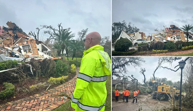 Ostrzegał przed tornado, potem sam je poczuł. "Bardzo rzadkie wydarzenie"