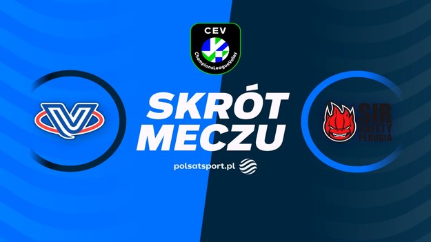 Skrót meczu Volley Monza - Sir Susa Vim Perugia.