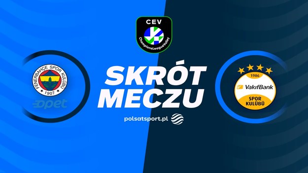 Skrót meczu Fenerbahce Stambuł - Vakifbank Stambuł.