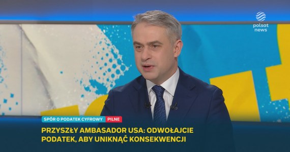 Gawkowski w "Graffiti" o podatku cyfrowym. Odpowiedział na krytykę ambasadora USA