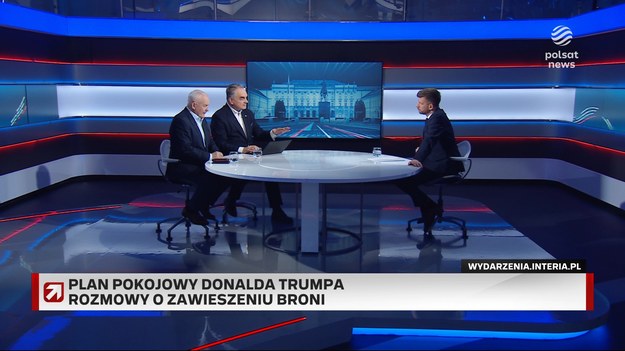 W studiu programu "Prezydenci i premierzy" Leszek Miller i Waldemar Pawlak komentowali trwające na linii USA - Rosja rozmowy na temat zawieszenia broni w Ukrainie. W rozmowie z Igorem Sokołowskim byli premierzy podzielili się swoimi opiniami na temat pokojowego planu Donalda Trumpa.