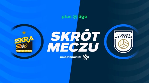 Skrót meczu PGE GiEK Skra Bełchatów - PGE Projekt Warszawa.