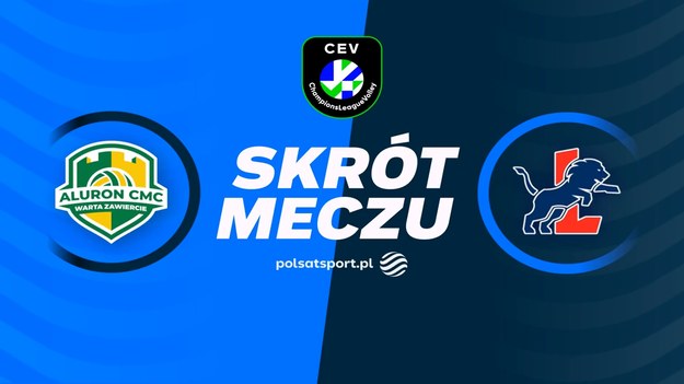 Skrót meczu Aluron CMC Warta Zawiercie - SVG Luneburg. 
Oglądaj mecze siatkarskiej Ligi Mistrzów na antenach Polsatu Sport.