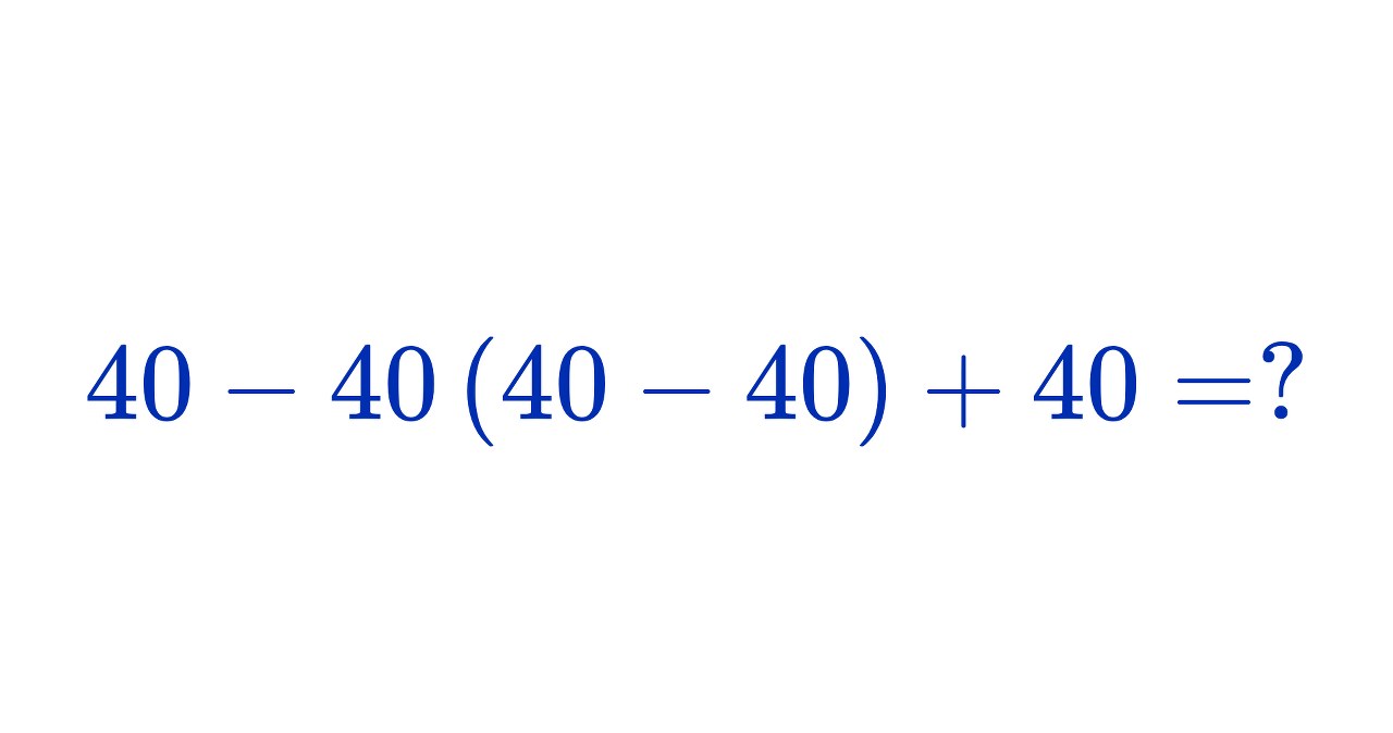 ​Zagadka matematyczna z 40-stkami. jeżeli podasz wynik w 15 sekund, jesteś mistrzem