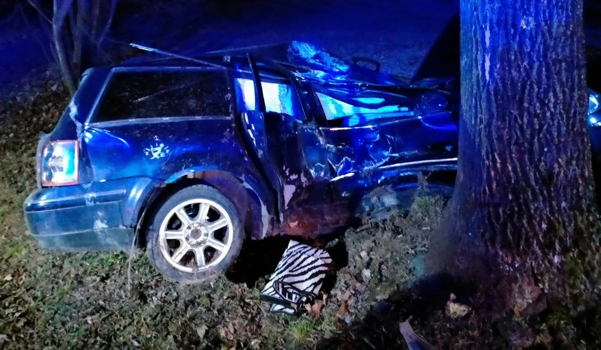Lubelska policja wyjaśnia okoliczności tragicznego wypadku, który miał miejsce w sobotnią noc w miejscowości Maciejów Stary. Osobówka uderzyła tam w drzewo. Nie żyje 18-letnia pasażerka, a o rok starszy kierowca walczy o życie w szpitalu. 