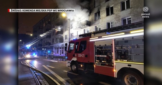 "Wydarzenia": Pożar w centrum Wrocławia. Jest jedna ofiara śmiertelna