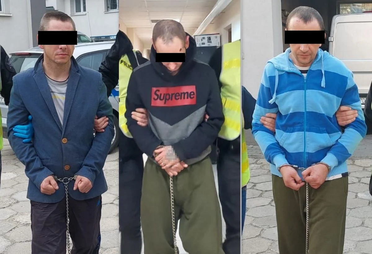 Dożywocie grozi trzem mężczyznom zatrzymanym przez policjantów z Chełma (woj. lubelskie) w związku z zabójstwem dwóch osób i podpaleniem mieszkania. Mają oni od 35 do 39 lat i są wielokrotnymi recydywistami.