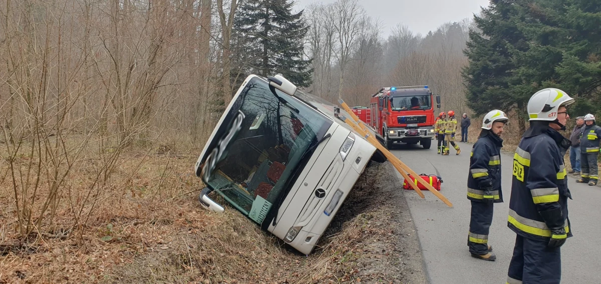 Poważny wypadek z udziałem autokaru w miejscowości Makowa w powiecie przemyskim (woj. podkarpackie). Są osoby poszkodowane. Na miejsce wysłano śmigłowce LPR. 