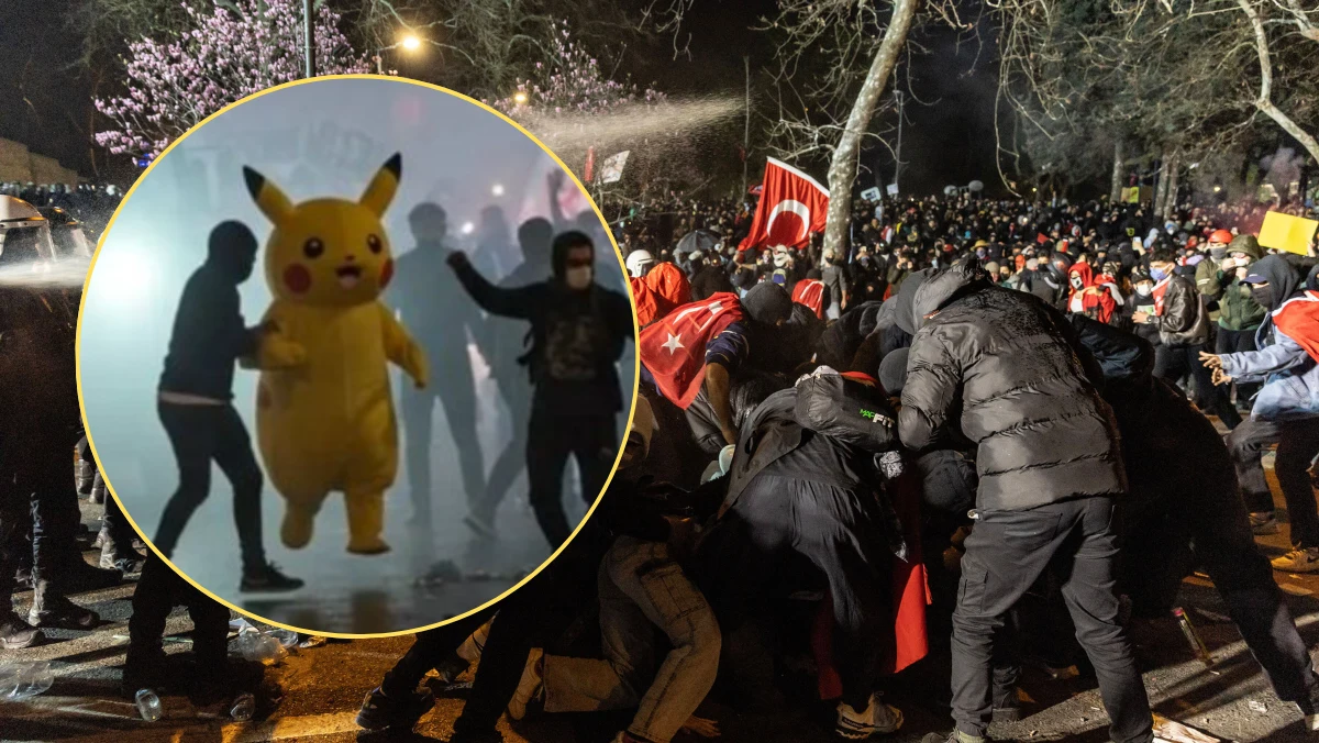 Areszt burmistrza Stambułu Ekrema Imamoglu, czołowej postaci Ludowej Partii Republikańskiej (CHP), wywołał 10 dni największych demonstracji ulicznych w Turcji od dekady. W tle dymu, huku wodnych armat i ogólnego zamieszania, które ogarnęło państwo, pojawił się nieoczekiwany uczestnik – Pikachu. Przez ulice Antalyi przemknął ktoś ubrany w kostium popularnego Pokemona.