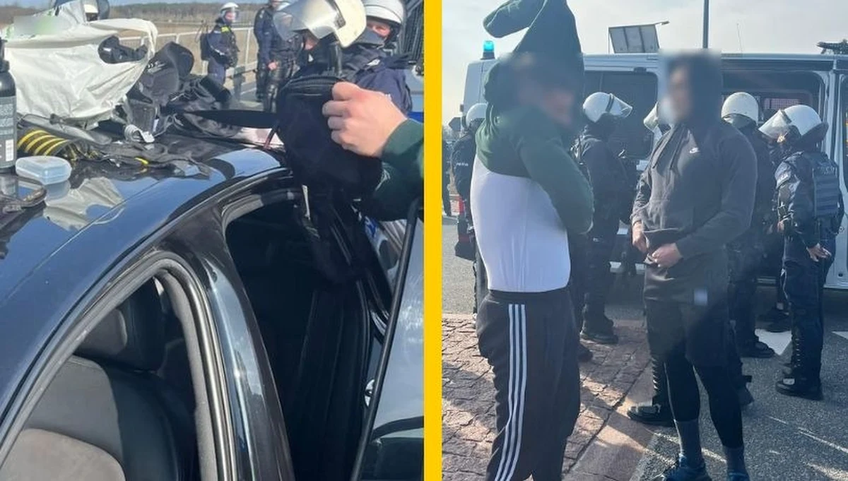 200 pseudokibiców planowało napaść na pociąg, w którym jechali fanatyków klubu z Legnicy. Policja interweniowała w momencie, gdy kawalkada samochodów z "młodymi mężczyznami jednolicie ubranymi w białe koszulki" zmierzała w kierunku miejsca bitwy. W wyłapaniu pseudokibiców pomogli świadkowie.