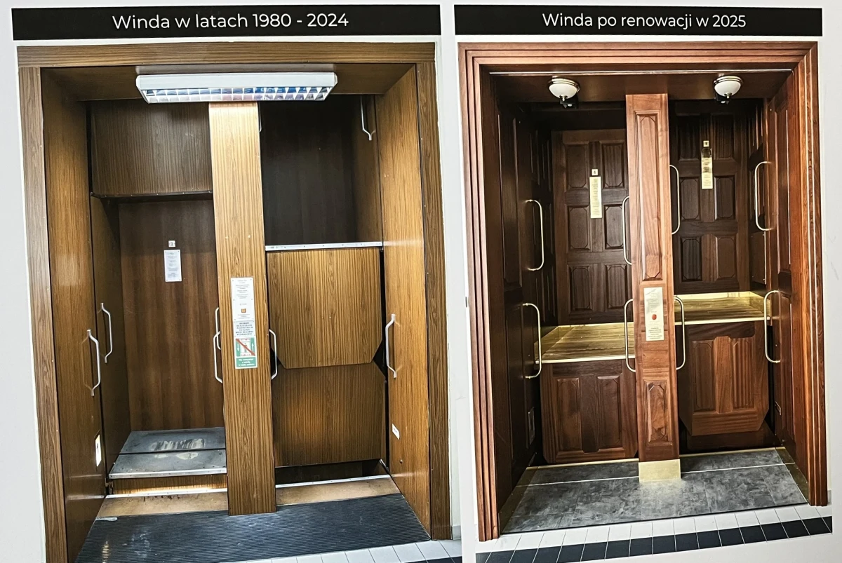 W gmachu Śląskiego Urzędu Wojewódzkiego w Katowicach, po zakończonym remoncie, ponownie uruchomiono windę paciorkową. Podczas renowacji przywrócono jej wygląd z 1929 roku.