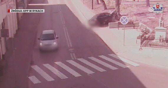 "Wydarzenia": Nastolatek zakończył jazdę na drzewie