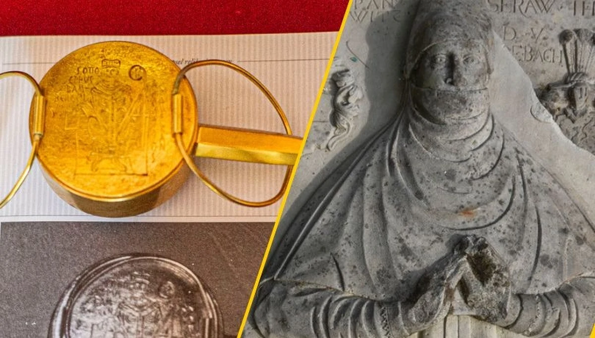 Takie historie nie zdarzają się co dzień. Odzyskana kamienna płyta nagrobna wyruszyła w środę w podróż z Kamienia Pomorskiego (woj. zachodniopomorskie) do rodzimego kościoła w Gębicach (woj. lubuskie). Zabytek został skradziony w 1999 r., a odzyskany w 2024 r. To nie wszystko. W kamieńskiej katedrze udało się ostatnio odnaleźć zaginiony kapsel relikwiarzowy, zawierający kość św. Ottona.