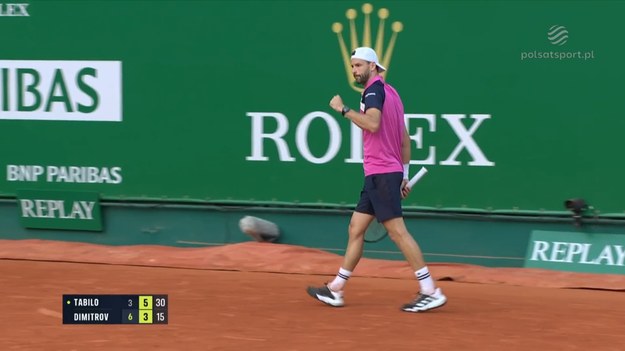 Skrót meczu Alejandro Tabilo - Grigor Dimitrov.
