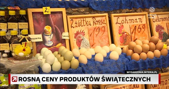 Rosną ceny produktów świątecznych