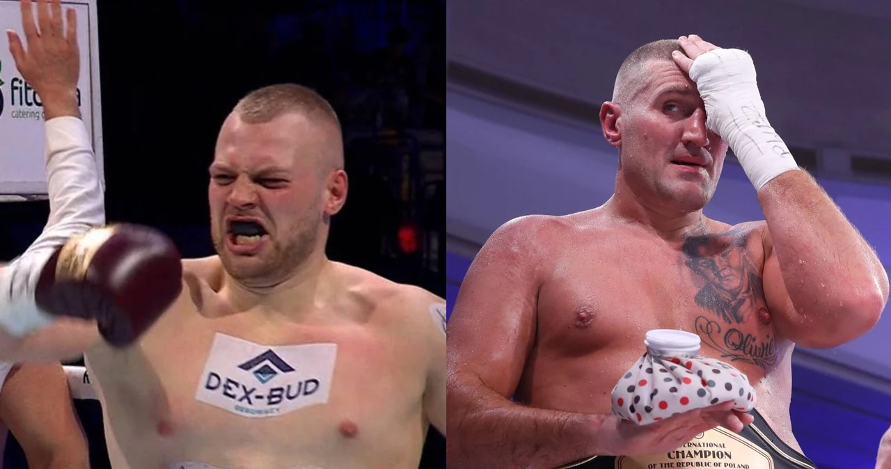 Kacper Meyna (z lewej) jednogłośnie na punkty pokonał Mariusza Wacha. O planach dla swojego podopiecznego rozmawiamy z promotorem i szefem Rocky Boxing Promotions, Krystianem Każyszką